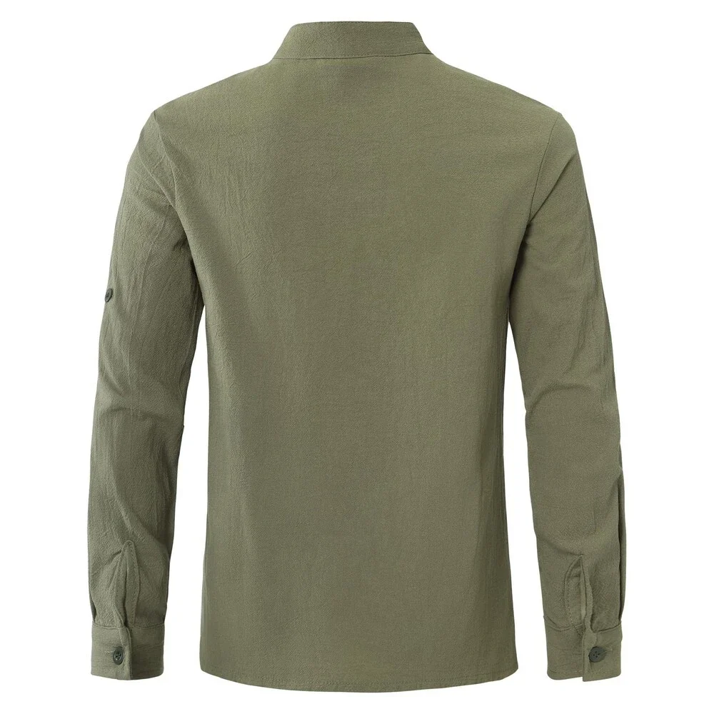 Lainvenor Boys' Green Long Sleeve Cotton Lace Up Shirts Renaissance 11-12 Y